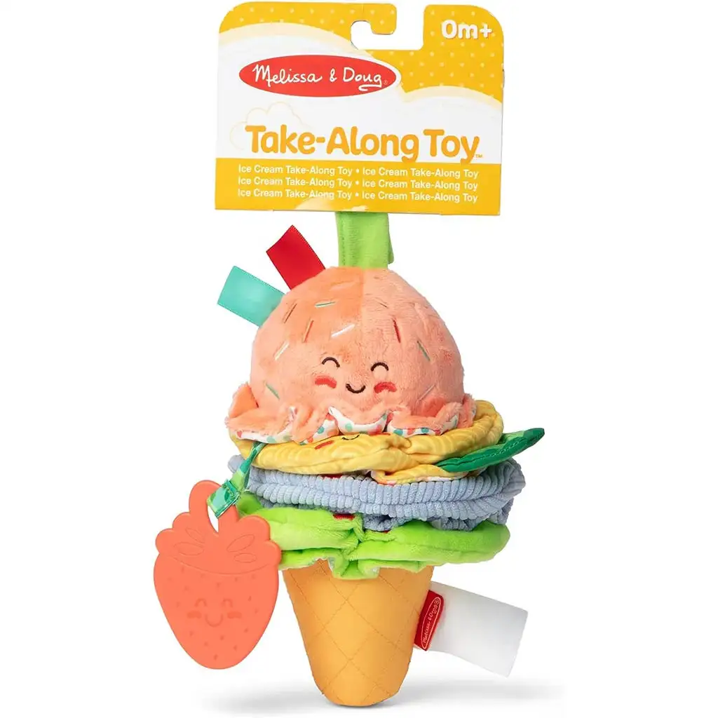 Fagyi alakú rágóka hanggal - Melissa & Doug kép 1