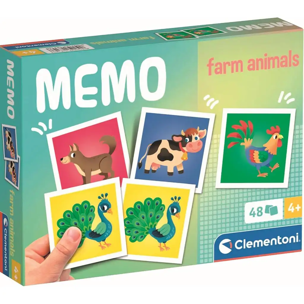 Farm állatos 48db-os memóriajáték - Clementoni kép 1