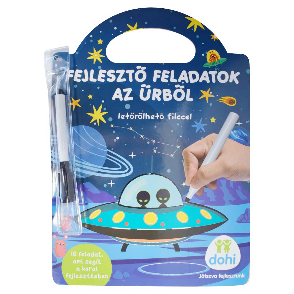 Fejlesztő feladatok az űrből letörölhető filccel - D-Toys kép 1