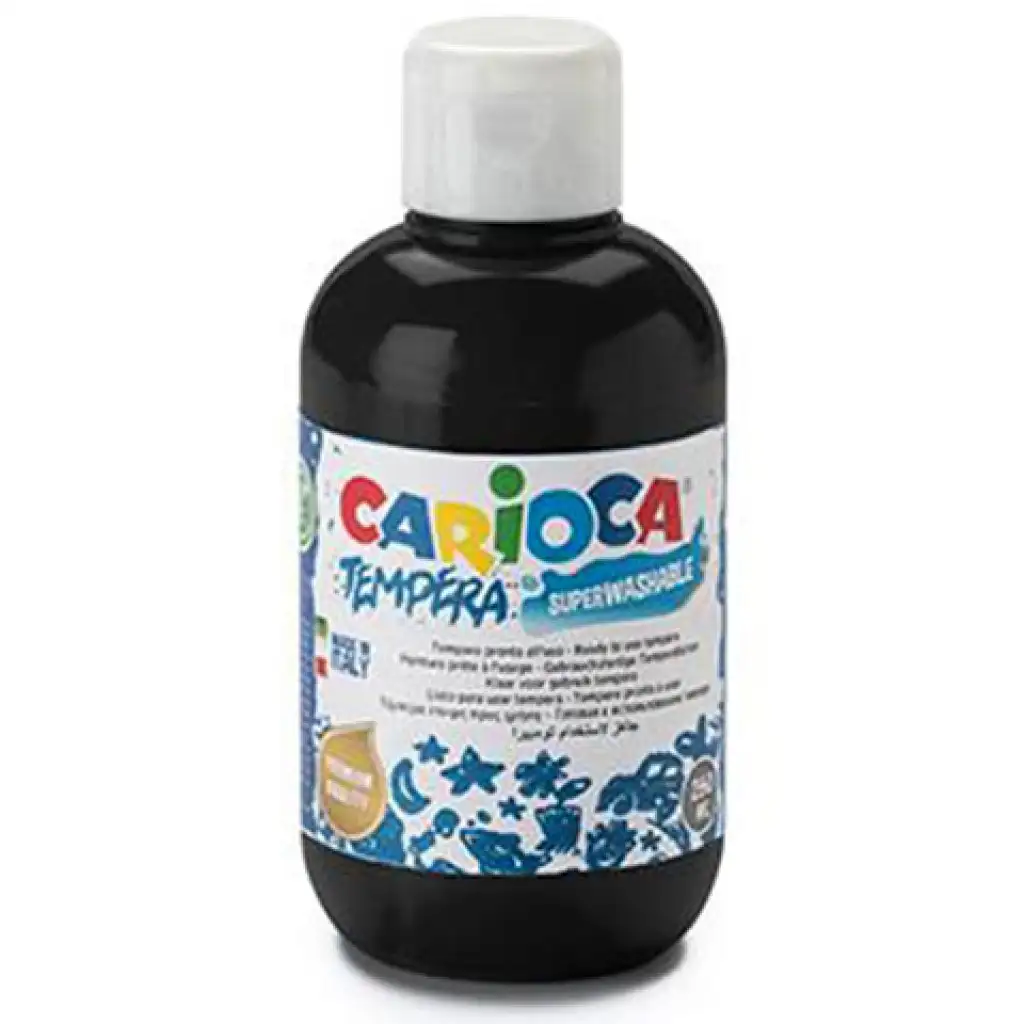 Carioca: Fekete tempera 250ml kép 1
