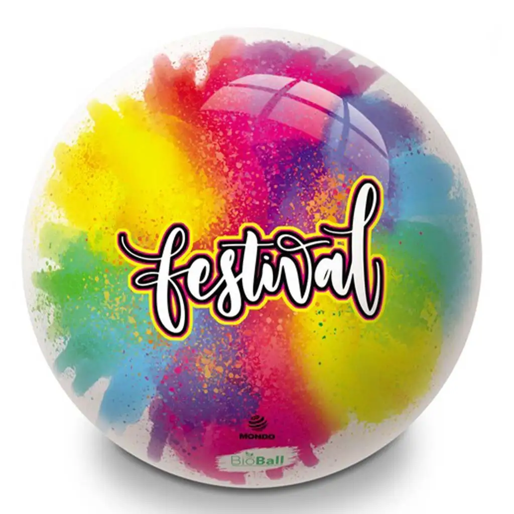 Festival színes BioBall gumilabda 23cm - Mondo Toys kép 1