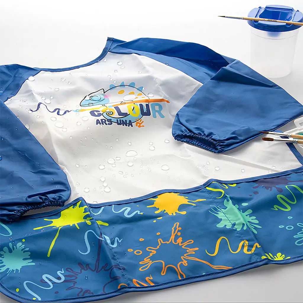 Ars Una: Vízálló hosszú ujjú festőkötény - Blue Splash kép 3