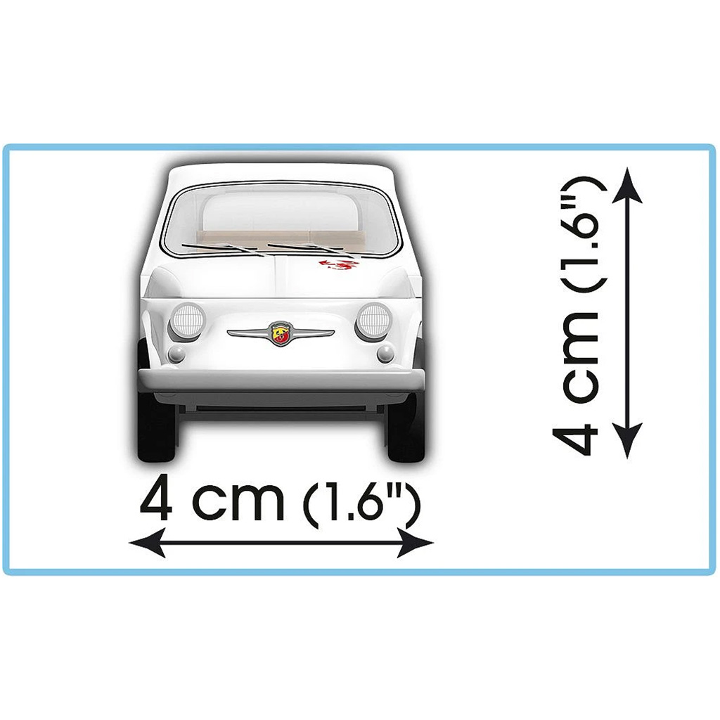 COBI: Fiat Abarth 595 építőjáték (24524) kép 5