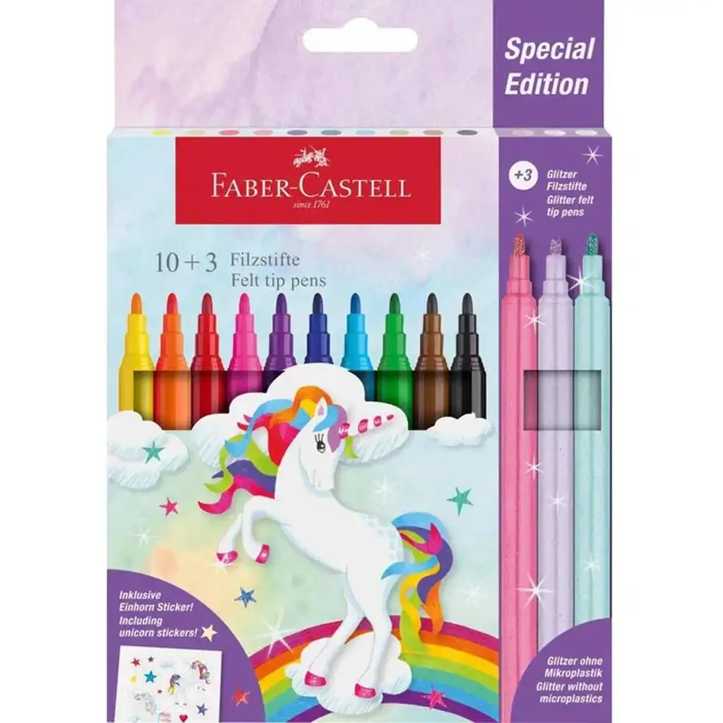 Faber-Castell: 13db-os filctoll szett unikornisos kép 1