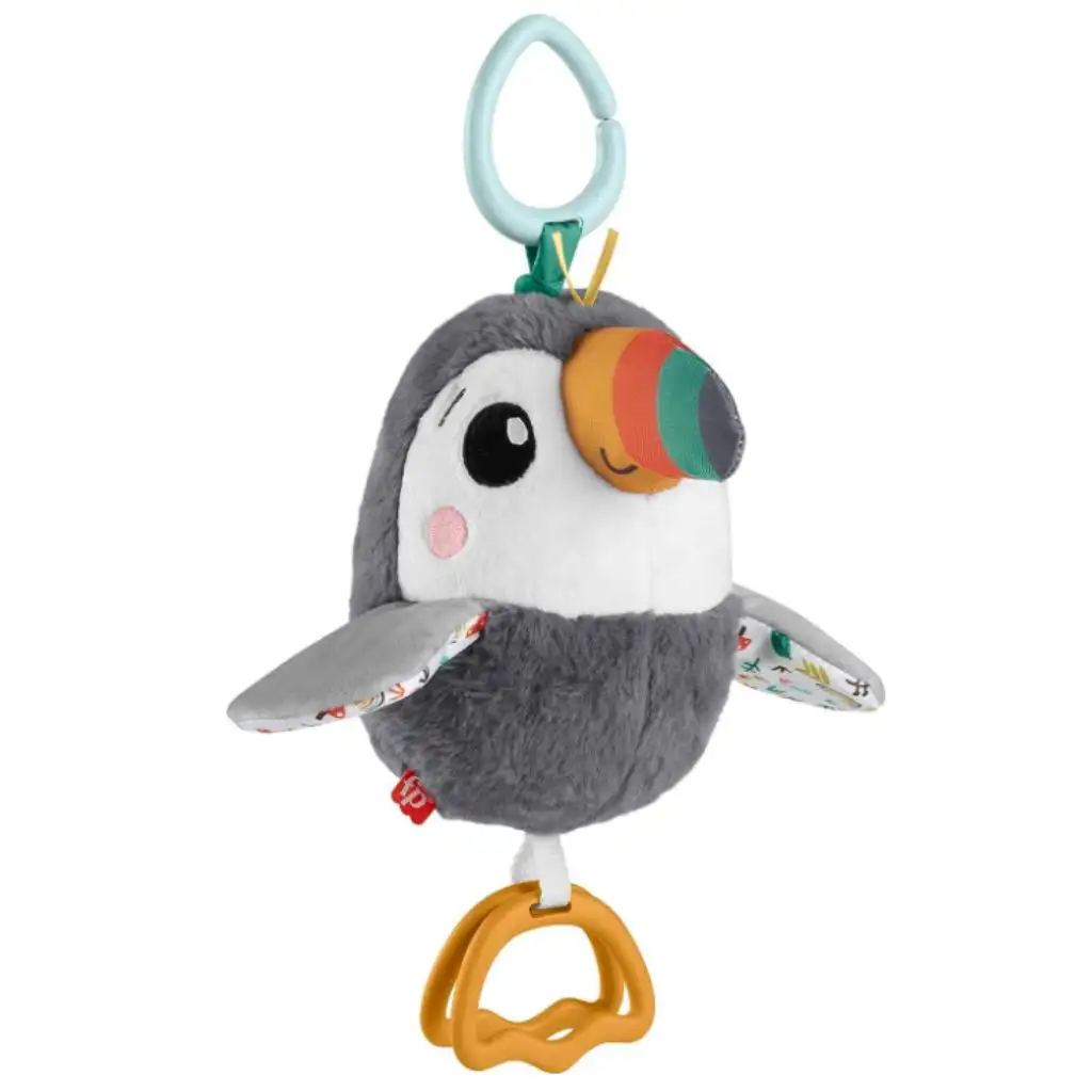 Fisher Price: Kedves repkedő tukán plüss babajáték - Mattel kép 1
