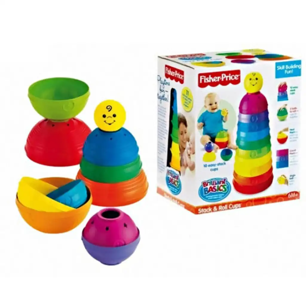 Fisher-Price: Színes csészepiramis kép 1