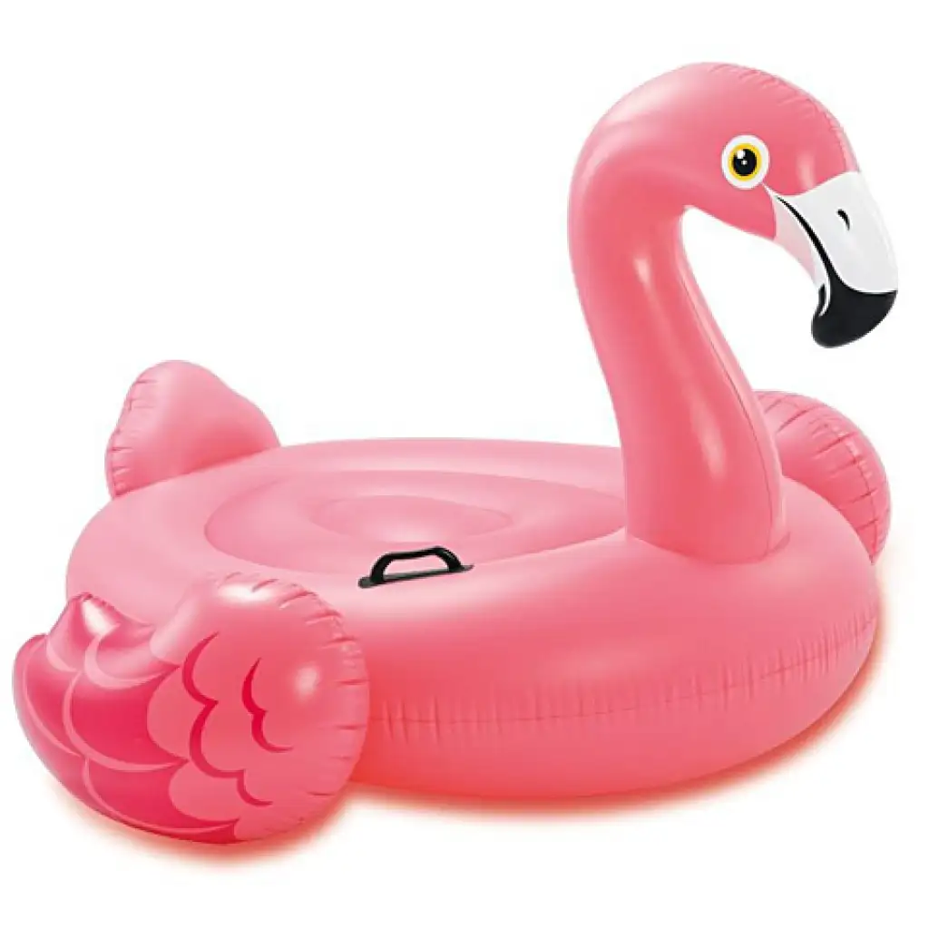 Flamingó lovagló matrac kapaszkodóval 142x137x97cm - Intex kép 1