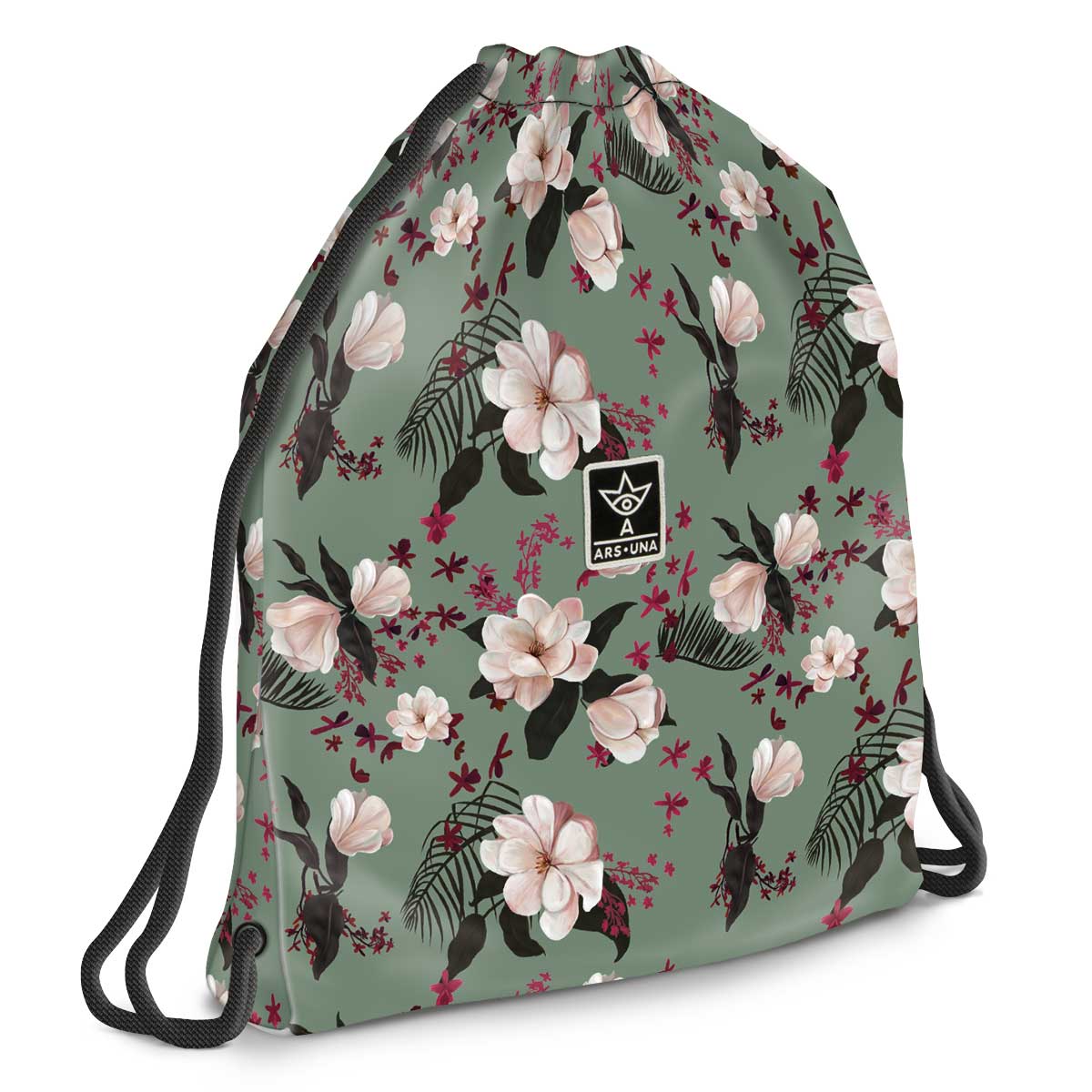 Ars Una: Flowery Green tinédzser tornazsák, sportzsák 37,5x46cm kép 1