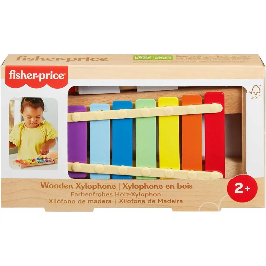 Fisher-Price: Wood Fa xilofon - Mattel kép 1
