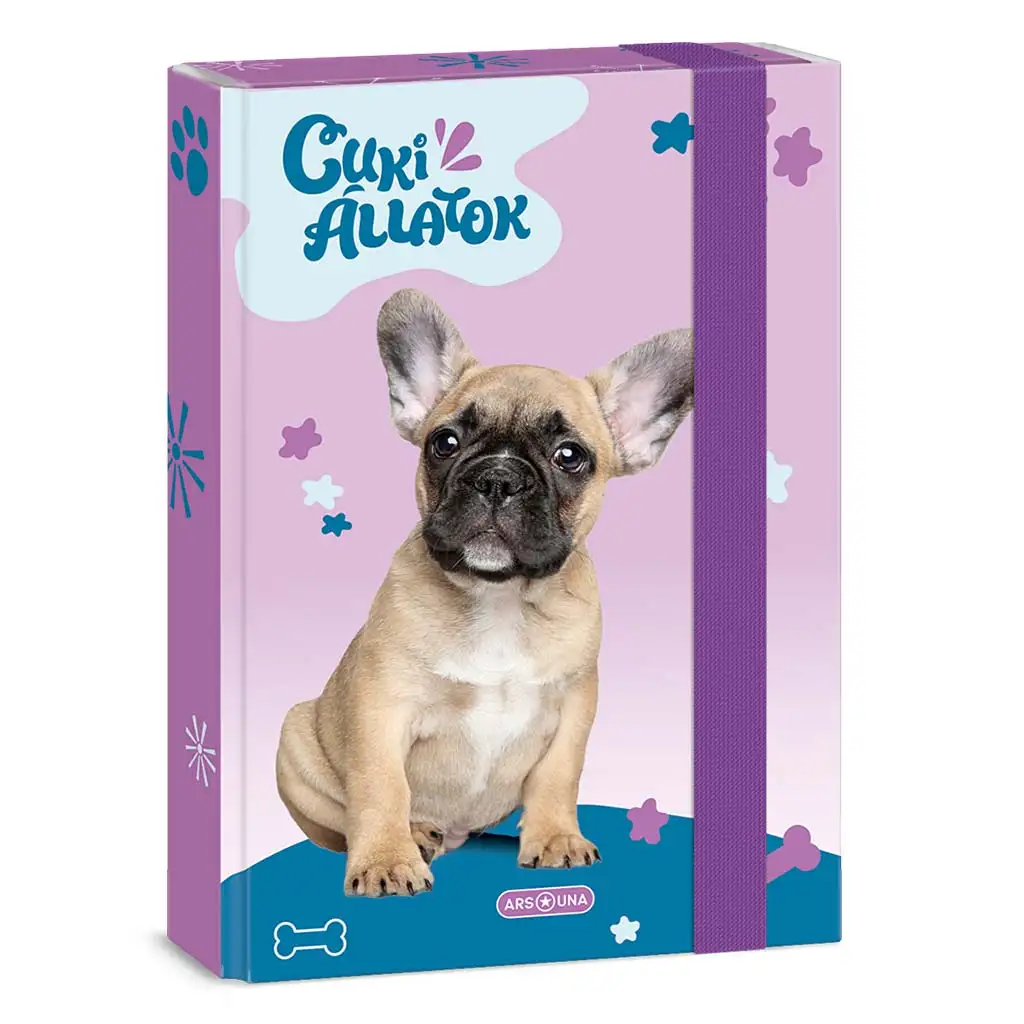 Ars Una: Cuki Francia bulldog A/5 füzetbox kép 1
