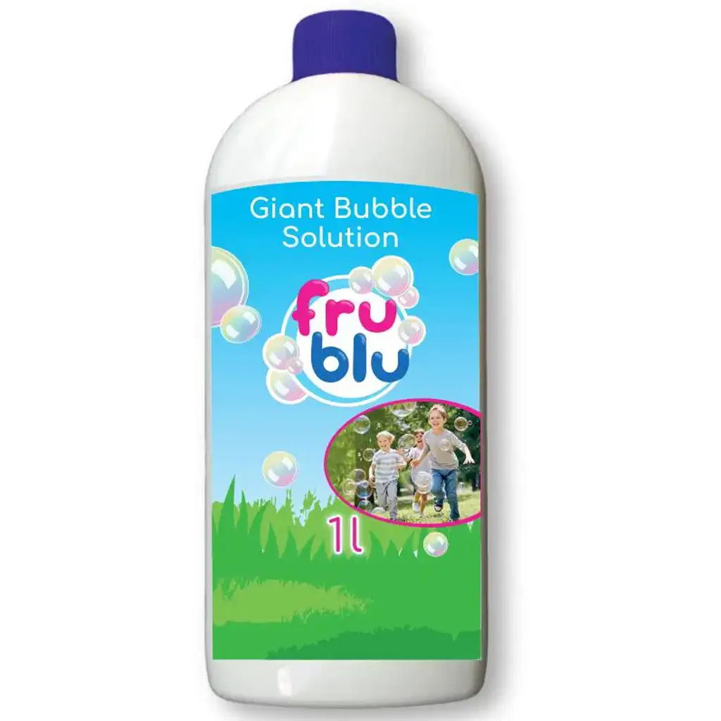 FruBlu: Buborékfújó utántöltő folyadék óriás buborékokhoz 1L kép 1