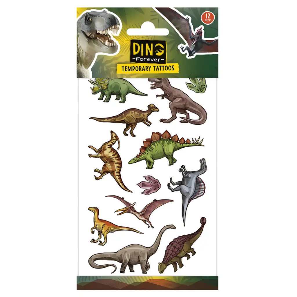 Tetoválás szett dinoszaurusz mintával - Dino kép 1