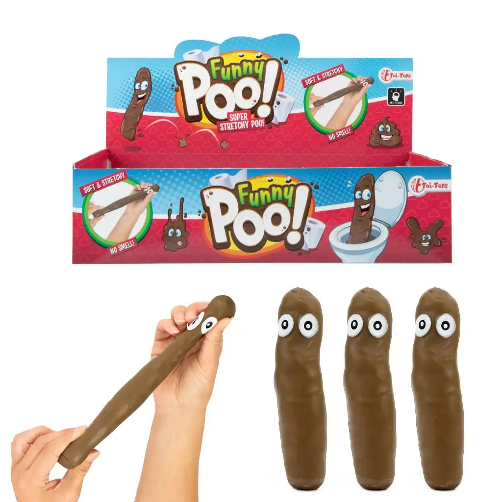 FunnyPoo, a mókás nyújtható kaki figura 1db kép 1