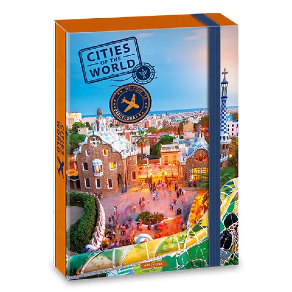 Ars Una: Cities of the World Barcelona városképe füzetbox A/4-es kép 1