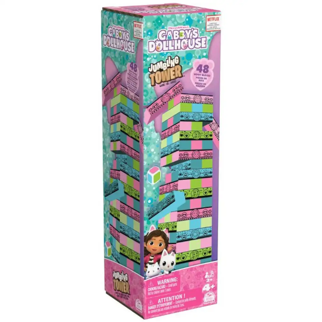 Gabi Babaháza: Színes toronyépítő jenga társasjáték - Spin Master kép 1