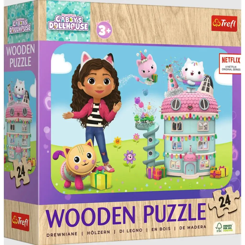 Gabi babaháza 24db-os fa puzzle - Trefl kép 1