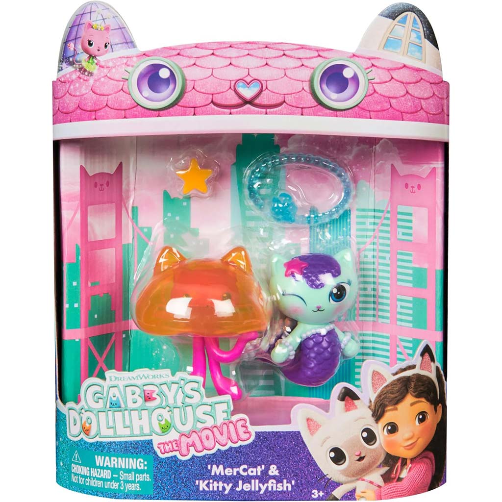 Gabi babaháza Mozi: 2-es figura csomag Aquaroom - MerCat és Kitty Jellyfish - Spin Master kép 1