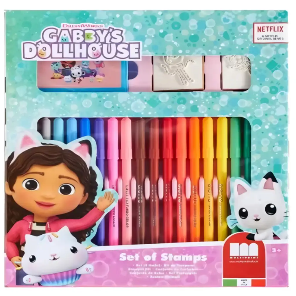 Gabi babaháza 18db-os nyomdaszett filctollal - Multiprint kép 1