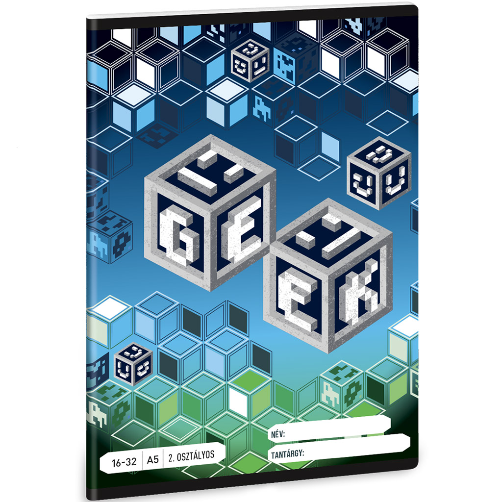 Ars Una: Geek 2. osztályos vonalas füzet A/5 16-32 kép 1