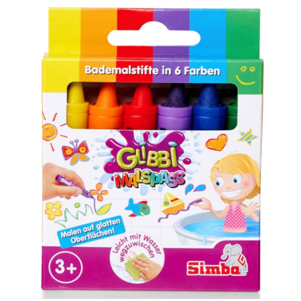 Glibbi Vízi zsírkréta 6db-os szett - Simba Toys kép 1