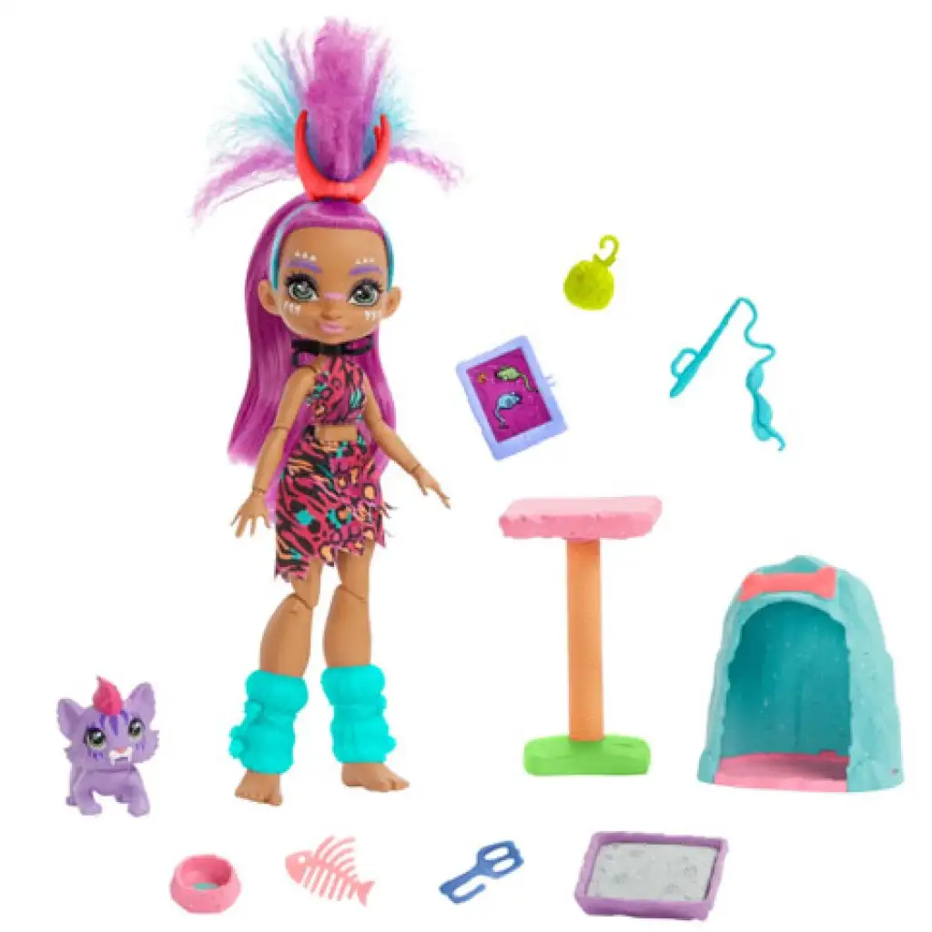 Cave Club: Roaralai játékszett kiegészítőkkel - Mattel kép 2