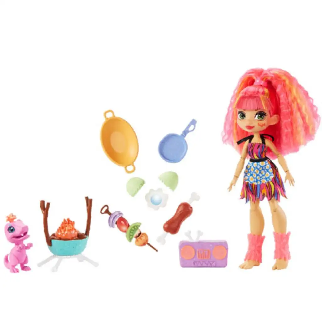 Cave Club: Emberly játékszett kiegészítőkkel - Mattel kép 3