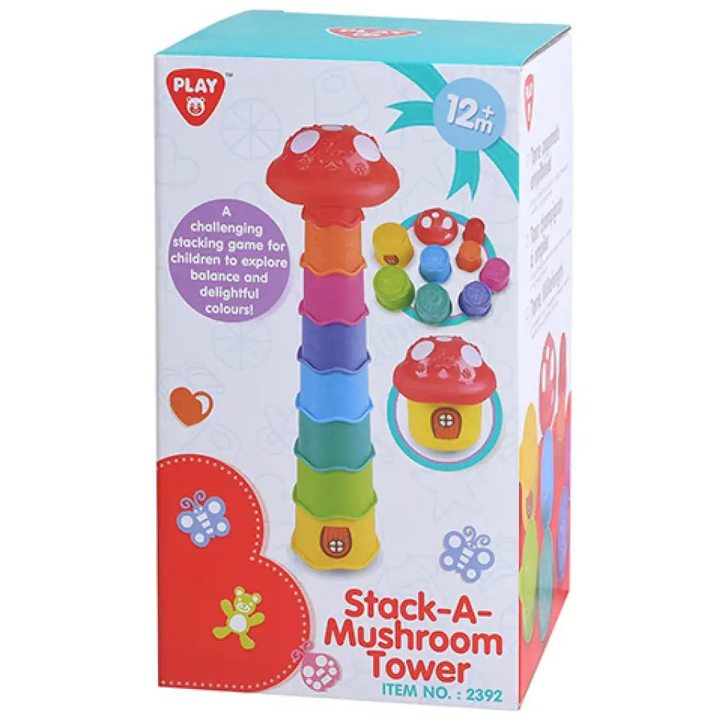 Playgo: Gombaház toronyépítő játék kép 1