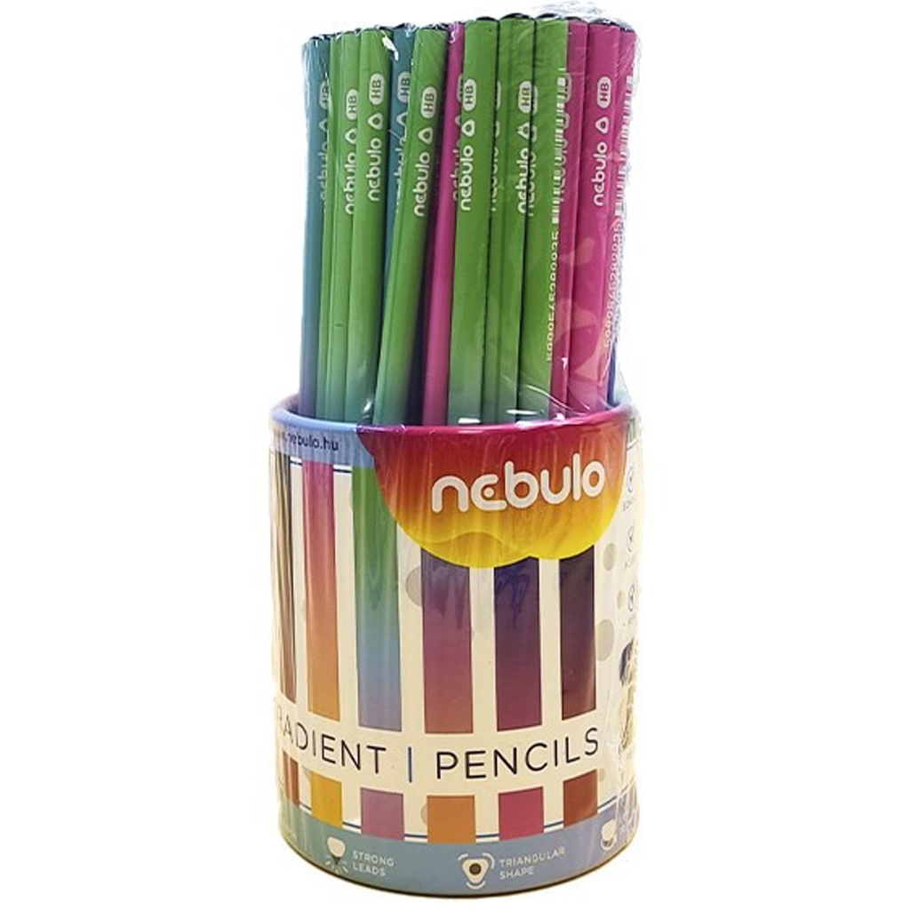 Nebulo: HB színátmenetes háromszögletű grafitceruza többféle változatban 1db kép 1