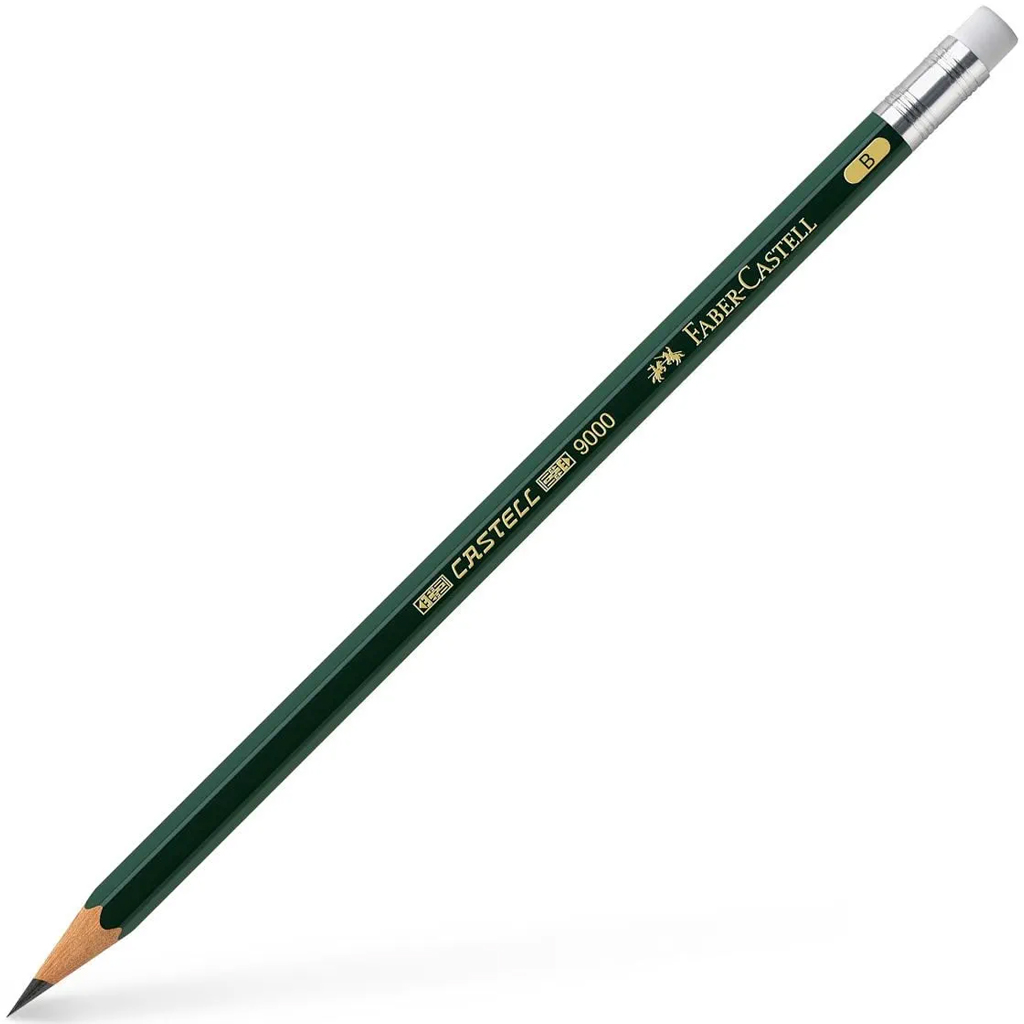 Faber-Castell: Castell 9000 grafitceruza radírvéggel B kép 1