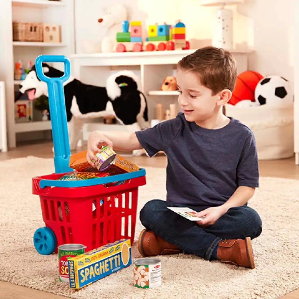 Gurulós bevásálókocsi játék szett - Melissa & Doug kép 3