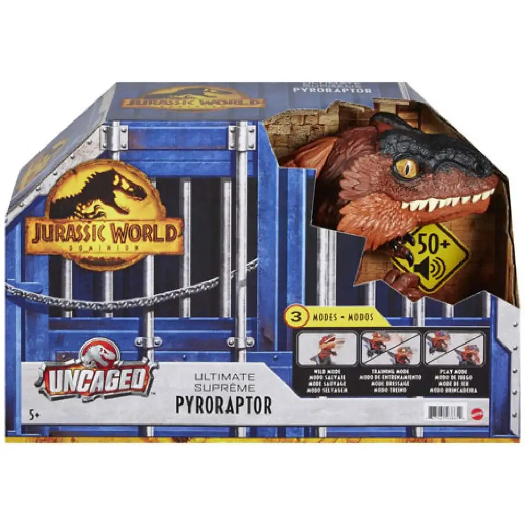 Jurassic World 3: Interaktív tűzdinó figura - Mattel kép 1