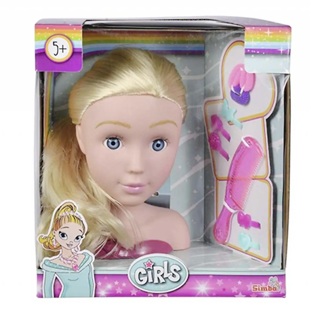 Szőke fodrászolható babafej kiegészítőkkel - Simba Toys kép 1