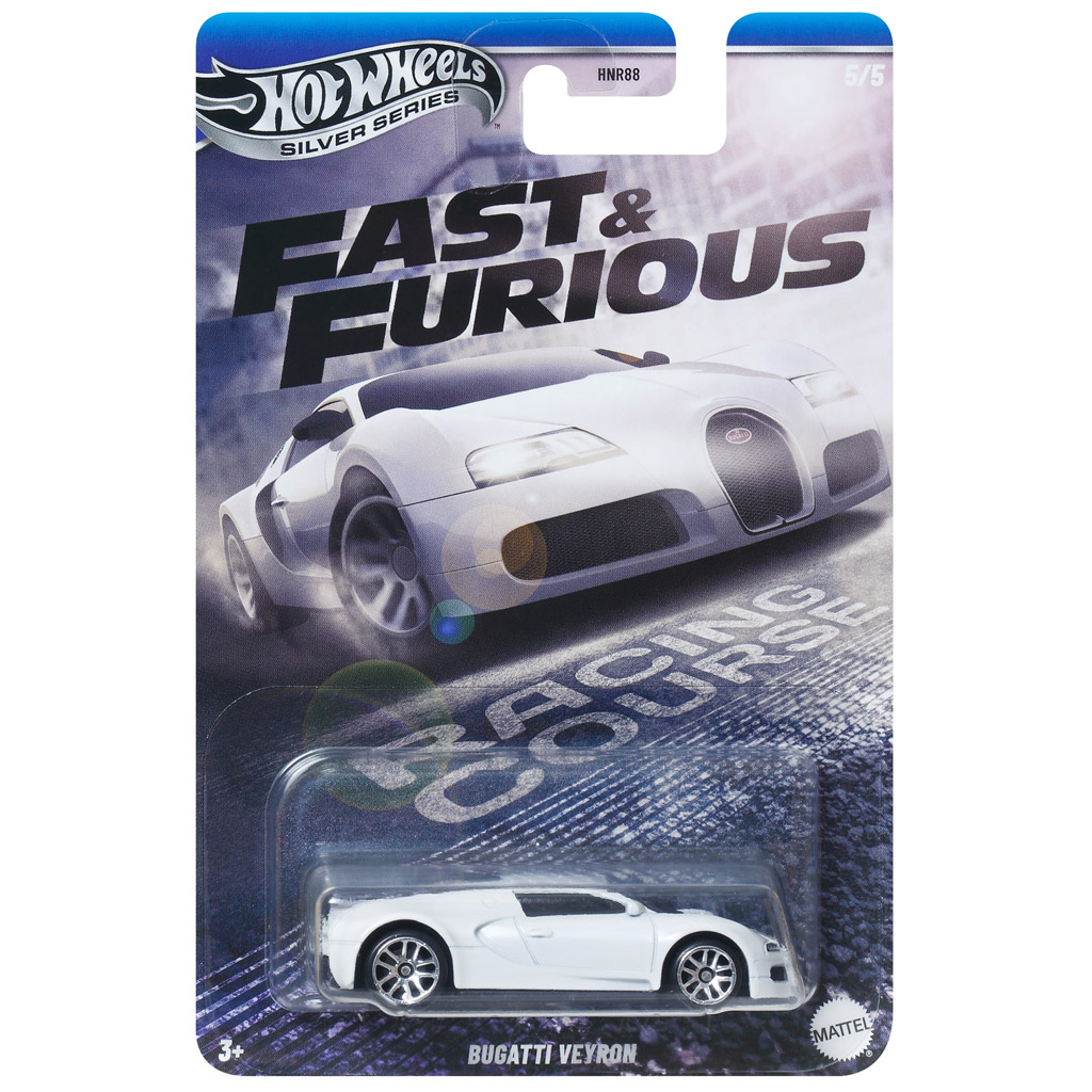 Hot Wheels: Halálos iramban Bugatti Veyron fehér kisautó 1/64 - Mattel kép 1