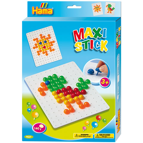 Hama: Pötyi vegyes színben négyzet táblával 140db-os Maxi kép 1