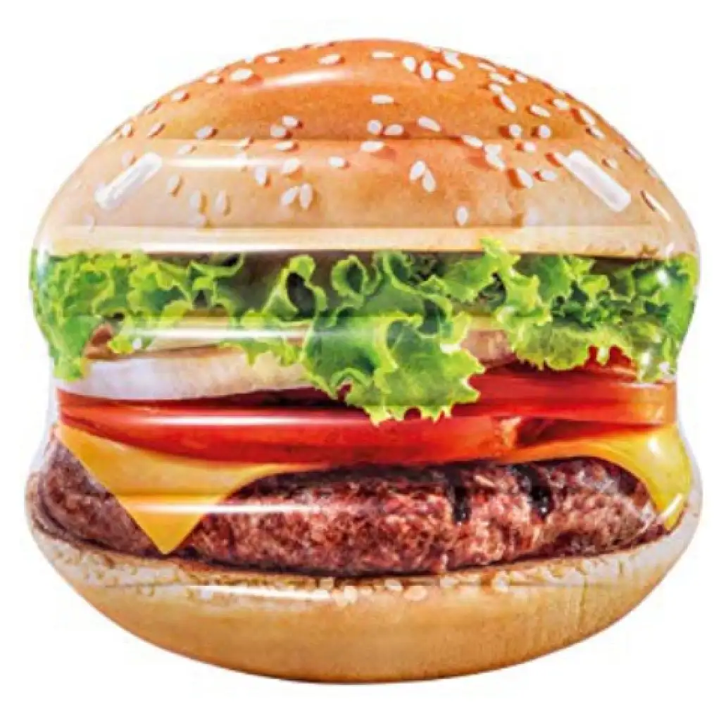 Intex: Hamburger felfújható gumimatrac 145x142cm kép 1