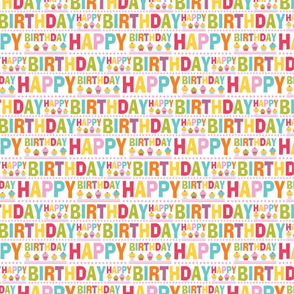 Happy Birthday feliratos csomagolópapír 100x70cm kép 1