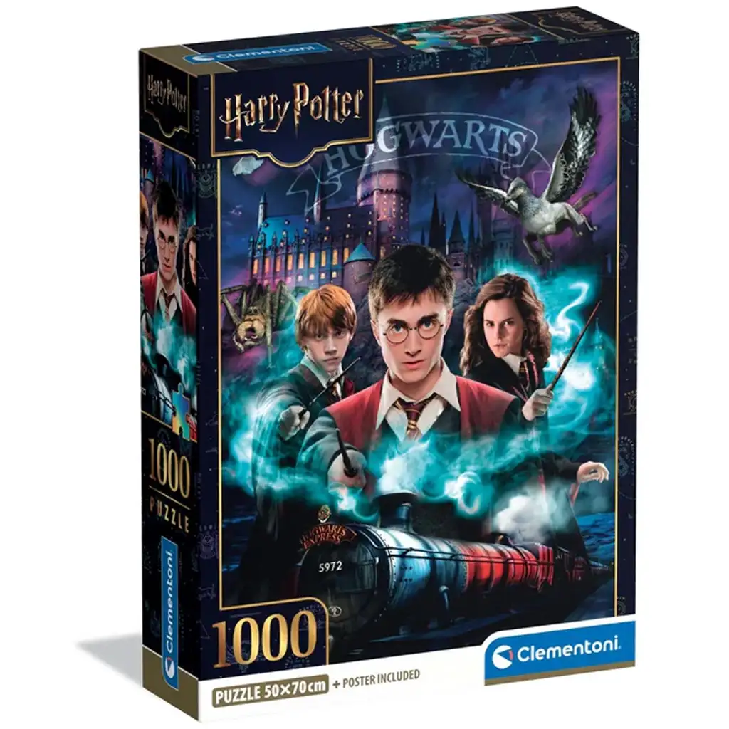 Harry Potter - A mágia útja 1000 db-os puzzle poszterrel - Clementoni kép 1