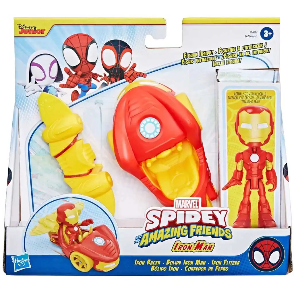 Pókember: Póki és csodálatos barátai - Vasember akciófigura járművel - Hasbro kép 1