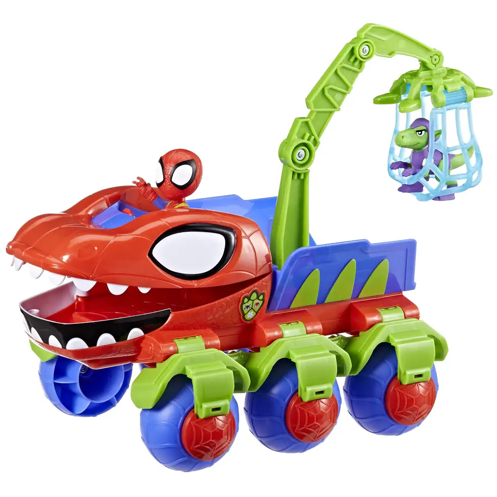 Póki és csodálatos barátai: Crawler autó Póki és Raptor figurával - Hasbro kép 2