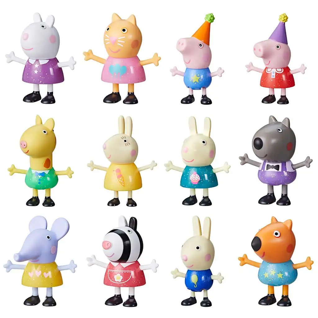 Peppa Malac: Gyűjthető szülinapozó minifigurák többféle változatban 1db kép 2