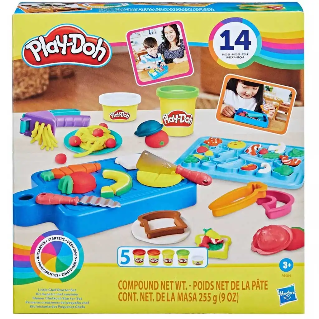 Play-Doh: Little Chef gyurmaszett 5 tégely gyurmával és kiegészítőkkel 255g - Hasbro kép 1