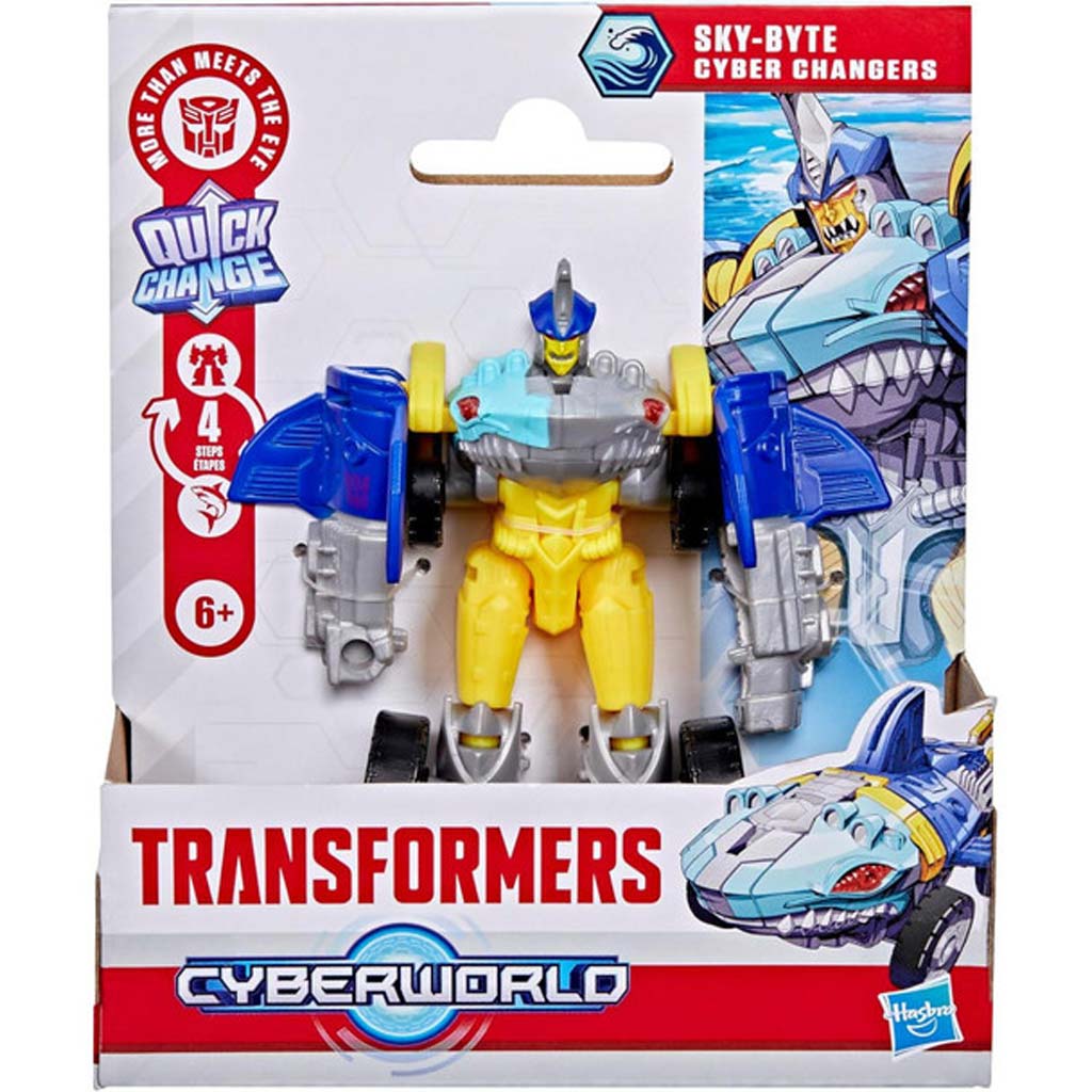 Transformers Cyberworld: Sky-Byte – Cyber Changers figura 10cm - Hasbro kép 1