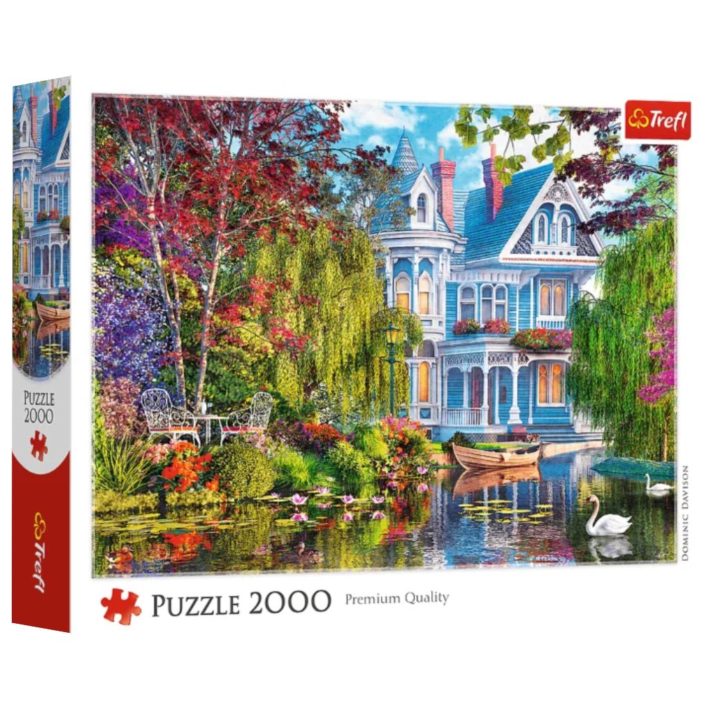 Házikó a tóparton Premium Quality 2000 db-os puzzle – Trefl kép 1