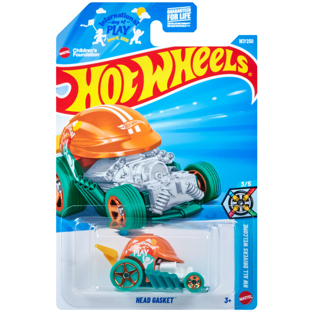 Hot Wheels: Head Gasket zöld színű kisautó 1/64 - Mattel kép 1