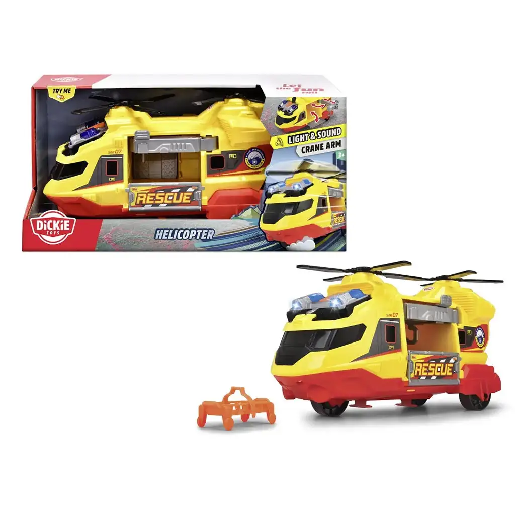 Helikopter fénnyel és hanggal 30cm - Dickie Toys kép 1