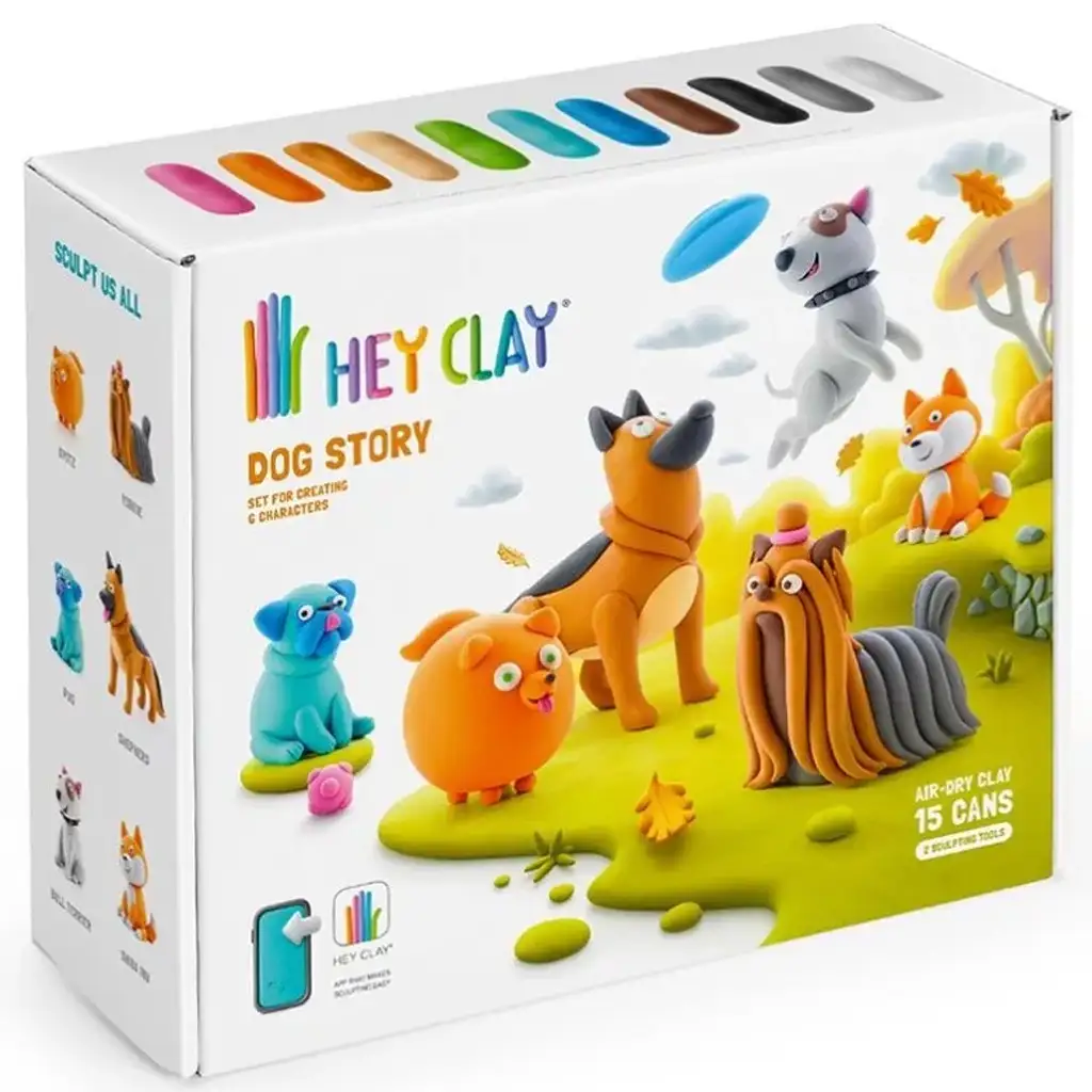 Hey Clay: Kutyák nagy gyurmaszett telefonos applikációval kép 1