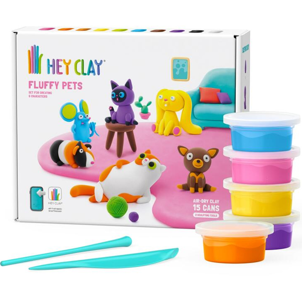 Hey Clay: Pihepuha kedvencek nagy gyurmaszett kép 1