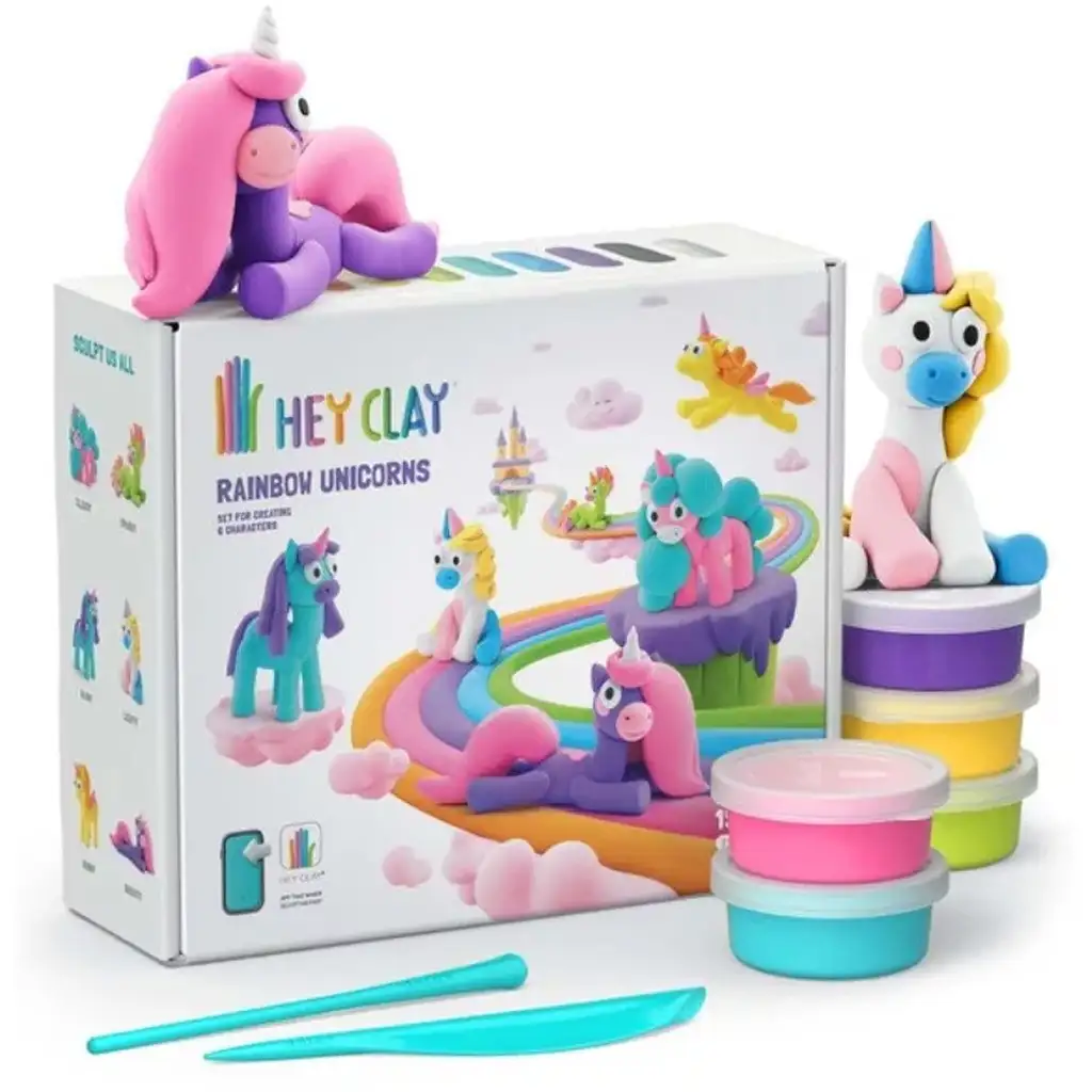 Hey Clay: Unikornisok nagy gyurmaszett telefonos applikációval kép 1