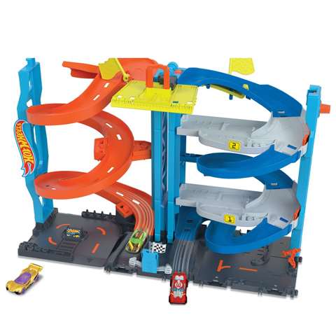 Hot Wheels City: 2 az 1-ben versenytorony játékszett - Mattel kép 2