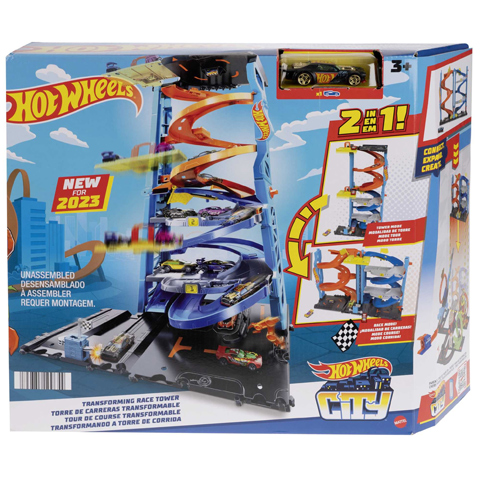 Hot Wheels City: 2 az 1-ben versenytorony játékszett - Mattel kép 1